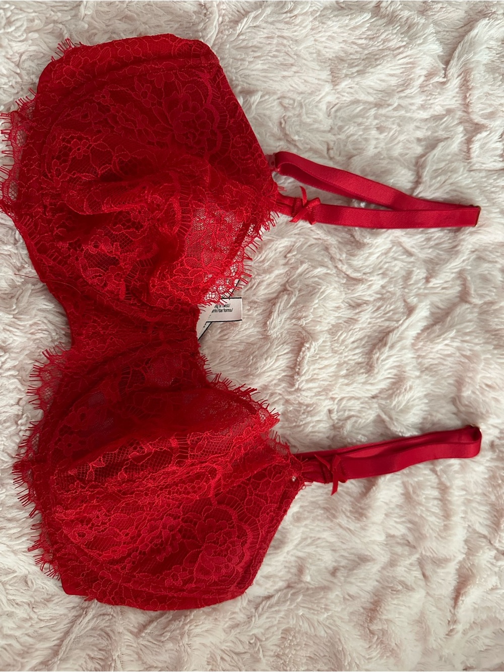 Victoria's Secret Red Lace Underwire Bra